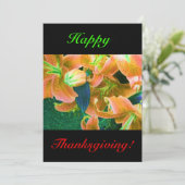 Happy Thanksgiving Einladung (Stehend Vorderseite)