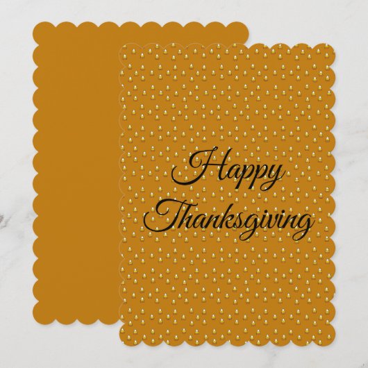 Happy Thanksgiving Einladung (Vorne/Hinten)