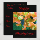 Happy Thanksgiving Einladung (Vorne/Hinten)