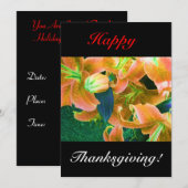 Happy Thanksgiving Einladung (Vorne/Hinten)