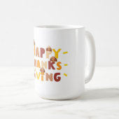 Happy Thanksgiving Einziges Geschenk Kaffeetasse (VorderseiteRechts)