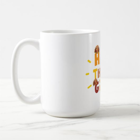 Happy Thanksgiving Einziges Geschenk Kaffeetasse (Links)