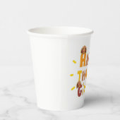 Happy Thanksgiving Einziges Geschenk Pappbecher (Rechts)