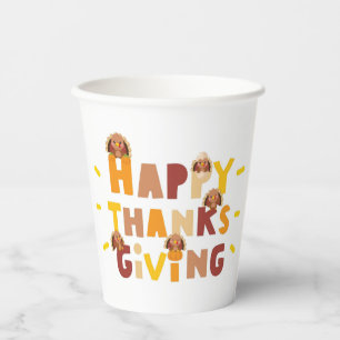 Happy Thanksgiving Einziges Geschenk Pappbecher