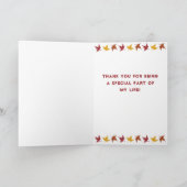 Happy Thanksgiving Elche Herbstlaub Karte (Innenseite)