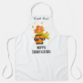 Happy Thanksgiving Elegant Schürze (Vorderseite)