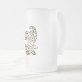 Happy Thanksgiving Elegante Golden Cornucopia Mattglas Bierglas (VorderseiteRechts)