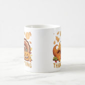 Happy Thanksgiving Ernte Herbst Tasse (Mittel)