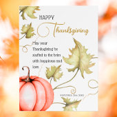Happy Thanksgiving Erntedank Day Pumpkin Poster