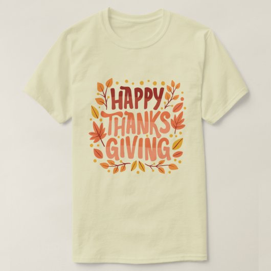 Happy Thanksgiving Erntedank Day T-Shirt (Design vorne)