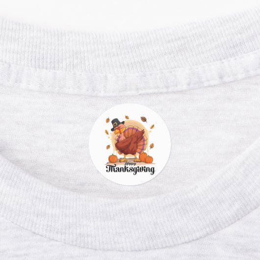 Happy Thanksgiving Etiketten (Befestigt)