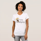 Happy Thanksgiving Fall Blume Bunch TShirt (Vorne ganz)