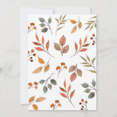 Happy Thanksgiving Fall Foliage Foto-Karte Ankündigung (Rückseite)