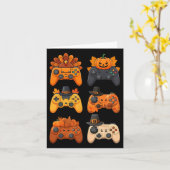 Happy Thanksgiving Fall Gaming Controller Türkei Karte (Gelbe Blume)