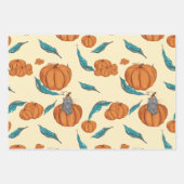 Happy Thanksgiving Fall Harvest Pumpkin Geschenkpapier Set (Vorderseite)