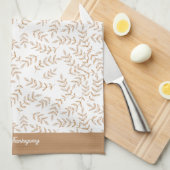 Happy Thanksgiving Fall Leaf Küchentuch (Viertel Falte)