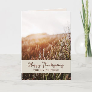 Happy Thanksgiving - Family Boho Grußkarte Feiertagskarte