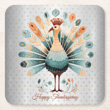 Happy Thanksgiving farbenfrohe Türkei Goldene Ster