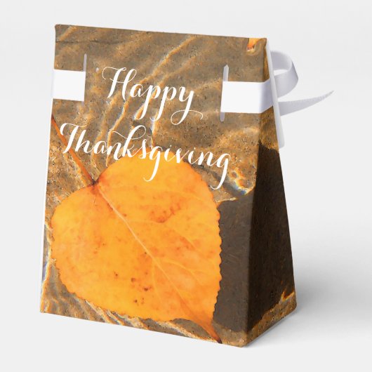 Happy Thanksgiving Favor Box von RoseWrites Geschenkschachtel (Rückseite)