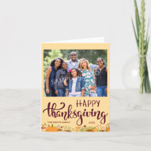 Happy Thanksgiving Feiertags-Fotokarte