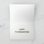 Happy Thanksgiving Feiertagskarte (Innenseite)