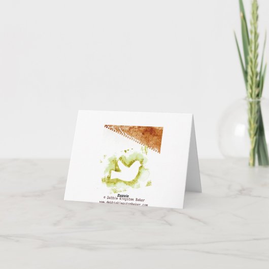 Happy Thanksgiving Feiertagskarte (Rückseite)