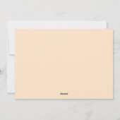 Happy Thanksgiving Feiertagskarte (Rückseite)