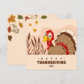 Happy Thanksgiving Feiertagskarte (Vorne/Hinten)