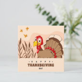 Happy Thanksgiving Feiertagskarte (Stehend Vorderseite)
