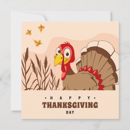 Happy Thanksgiving Feiertagskarte (Vorderseite)