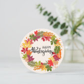 Happy Thanksgiving Feiertagskarte (Stehend Vorderseite)