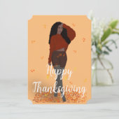 Happy Thanksgiving Feiertagskarte (Stehend Vorderseite)