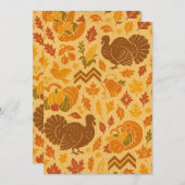 Happy Thanksgiving Feiertagskarte (Vorne/Hinten)