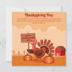 Happy Thanksgiving Feiertagskarte