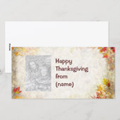 Happy Thanksgiving Feiertagskarte (Vorne/Hinten)