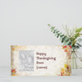 Happy Thanksgiving Feiertagskarte (Stehend Vorderseite)
