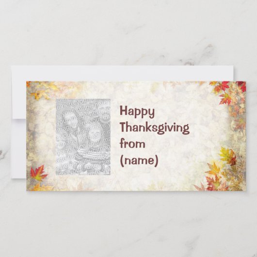 Happy Thanksgiving Feiertagskarte (Vorderseite)