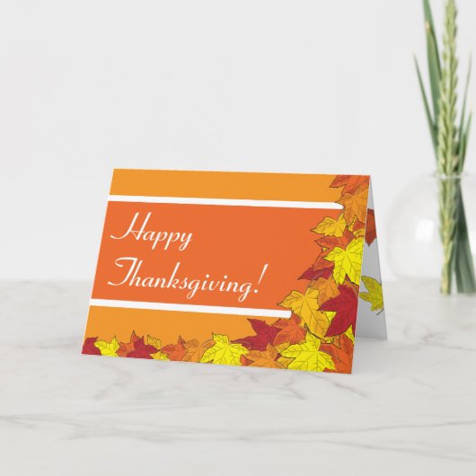 Happy Thanksgiving Feiertagskarte (Vorderseite)