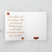 Happy Thanksgiving Feiertagskarte (Innenseite)