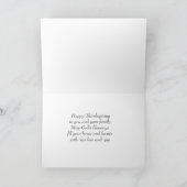 Happy Thanksgiving Feiertagskarte (Innenseite)