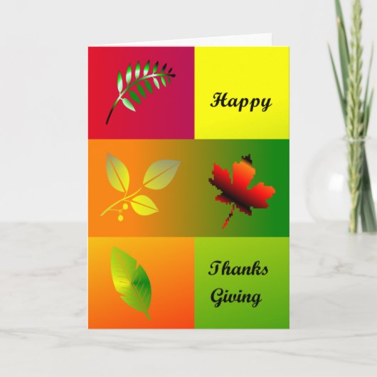 Happy Thanksgiving Feiertagskarte (Vorderseite)