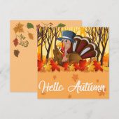 Happy Thanksgiving Feiertagskarte (Vorne/Hinten)