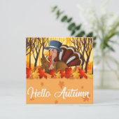 Happy Thanksgiving Feiertagskarte (Stehend Vorderseite)