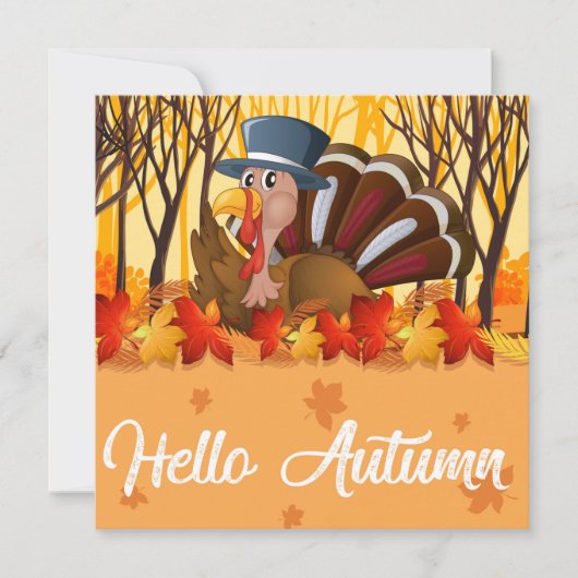 Happy Thanksgiving Feiertagskarte (Vorderseite)