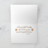 Happy Thanksgiving Feiertagskarte (Innenseite)