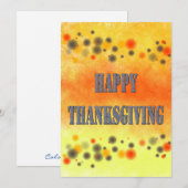 Happy Thanksgiving Feiertagskarte (Vorne/Hinten)