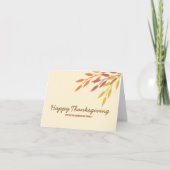 Happy Thanksgiving Feiertagskarte (Vorderseite)