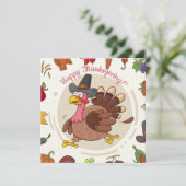 Happy Thanksgiving Feiertagskarte (Stehend Vorderseite)