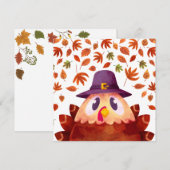 Happy Thanksgiving Feiertagskarte (Vorne/Hinten)
