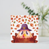 Happy Thanksgiving Feiertagskarte (Stehend Vorderseite)